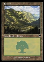 (449) Forest - Foil - Retro Frame